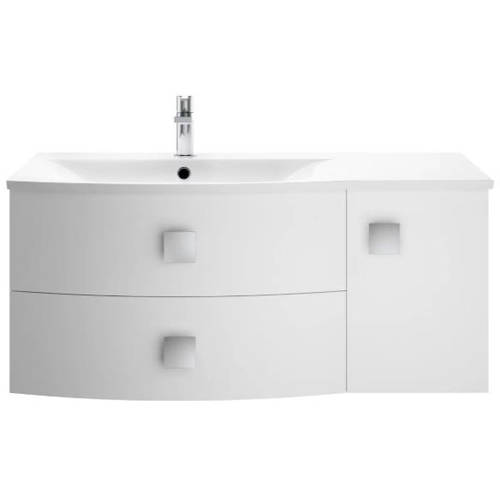 Additional image for Wall Hung 1000mm Cabinet & Basin LH (Moon White).