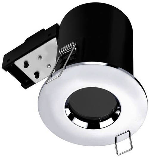 Additional image for 6 x Fire & Acoustic Spot Light & W White LED Lamp (Chrome