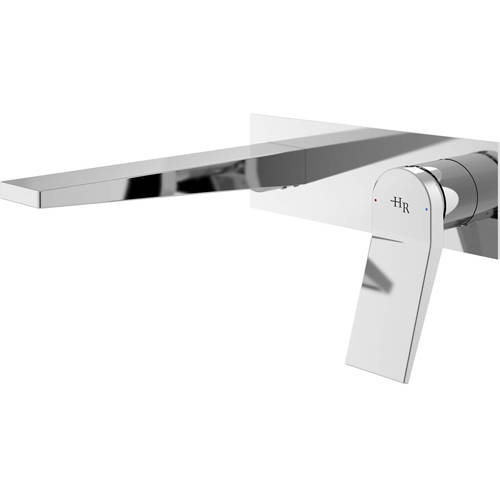 Additional image for Wall Mounted Basin Mixer Tap With Lever Handle (Chrome).