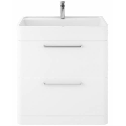 Additional image for Floor Standing Vanity Unit & Basin 800mm (Pure White).