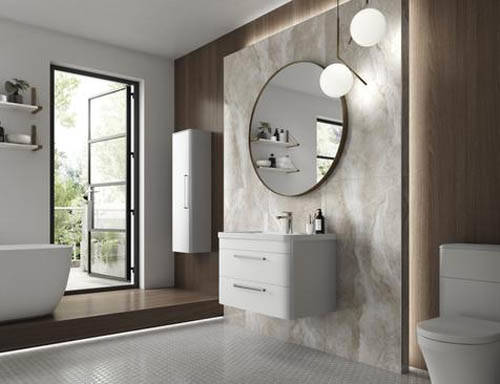 Additional image for Wall Hung Vanity Unit & Basin 800mm (Pure White).