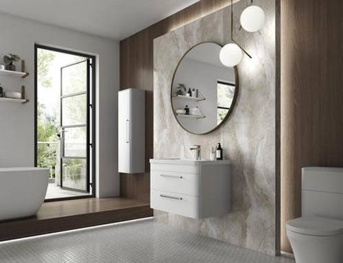 Additional image for Wall Hung 800mm Vanity Unit, BTW & Tall Unit (White).