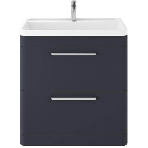 Additional image for Floor Standing Vanity Unit & Basin 800mm (Indigo Blue).