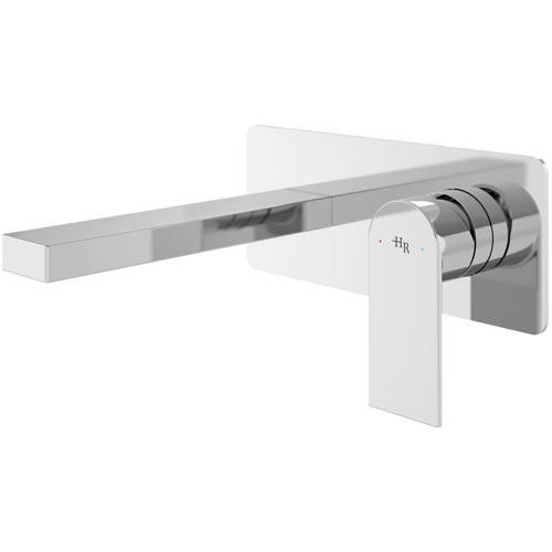Additional image for Wall Mounted Basin Mixer Tap With Lever Handle (Chrome).