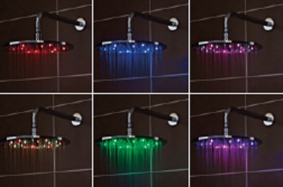 Additional image for LED Square Shower Head (300x300mm, Chrome).