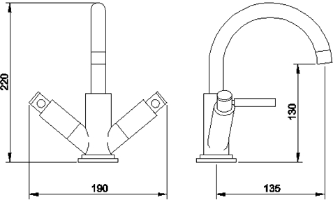 Additional image for Basin & Bath Shower Mixer Tap Set (Free Shower Kit).