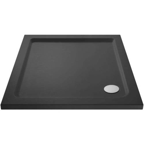 Additional image for Square Shower Tray 700x700mm (Slate Grey).