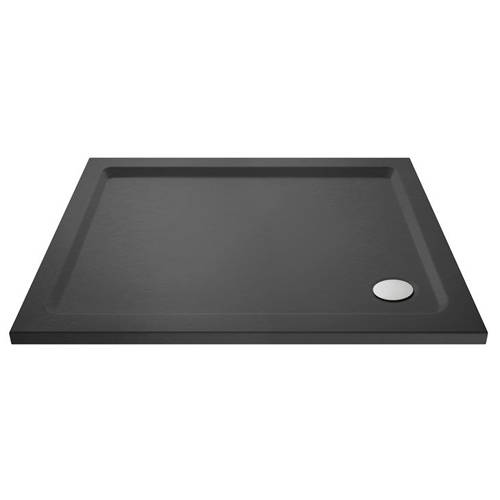Additional image for Rectangular Shower Tray 900x760mm (Slate Grey).