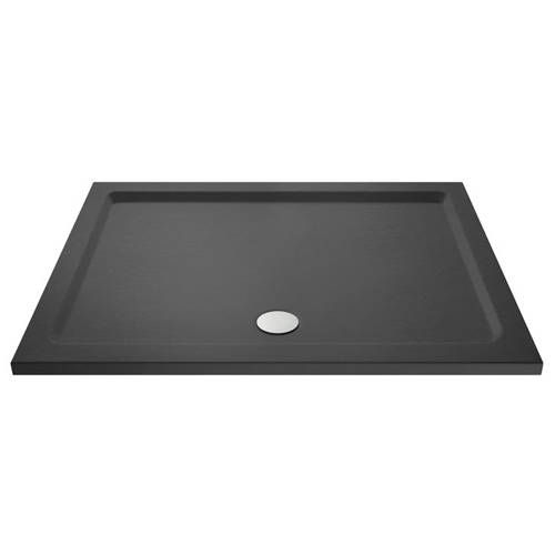 Additional image for Rectangular Shower Tray 1300x800mm (Slate Grey).