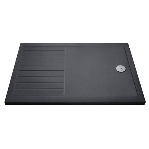 Additional image for Wetroom Rectangular Shower Tray 1400x800mm (Slate Grey).