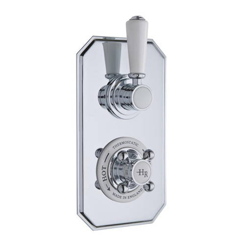 Additional image for Thermostatic Shower Valve With White Handle (2 Way).