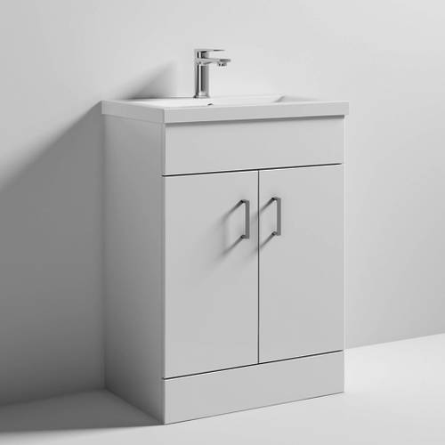 Additional image for 600mm Vanity Unit Suite With BTW Unit, Pan & Seat (White).