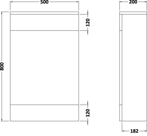 Additional image for 600mm Vanity Unit Suite With BTW Unit, Pan & Seat (White).