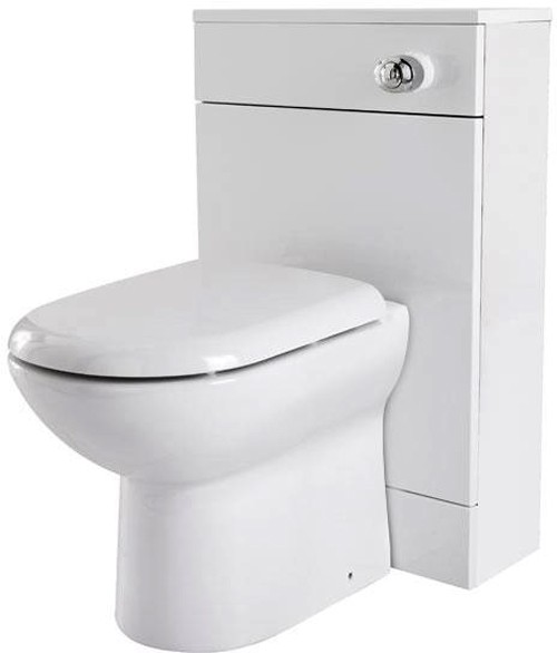 Additional image for 800mm Vanity Unit Suite With BTW Unit, Pan & Seat (White).