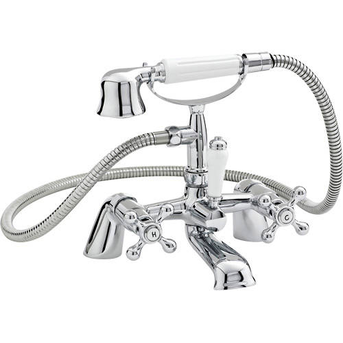 Additional image for Bath Shower Mixer Tap With Small Handset (Chrome).