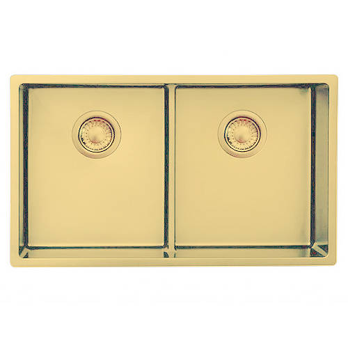 Additional image for Inset Slim Top Kitchen Sink (740/440mm, Gold).