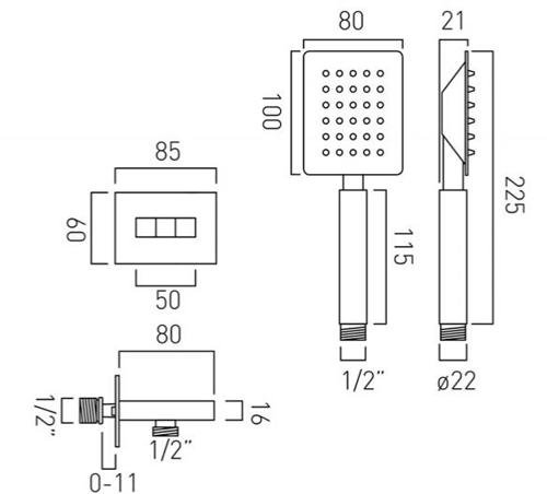 Additional image for Aquablade Single Function Kit With Integrated Outlet.