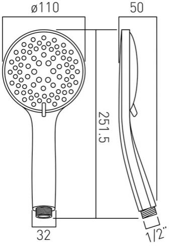 Additional image for Atmosphere Multi Function Shower Handset (Air).
