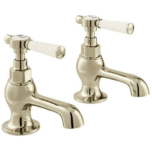 Additional image for Basin & Bath Tap Pack With Lever Handles (Bright Nickel).