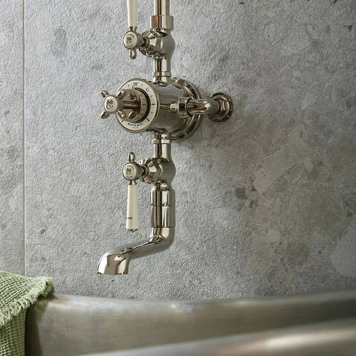 Additional image for Thermostatic Shower Column With 3 Outlets (Bright Nickel).