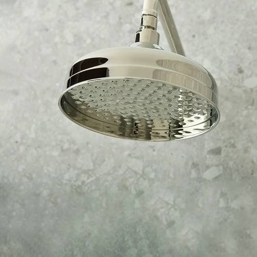 Additional image for Thermostatic Shower Valve With Slide Rail Kit, Head & Bath Spout (Bright Nickel).