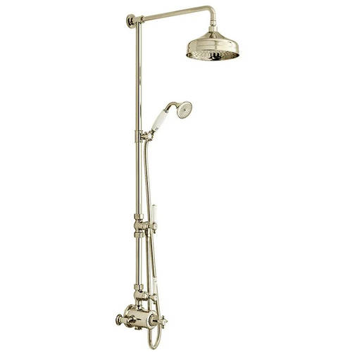Additional image for Thermostatic Shower Column With 2 Outlets (Bright Nickel).