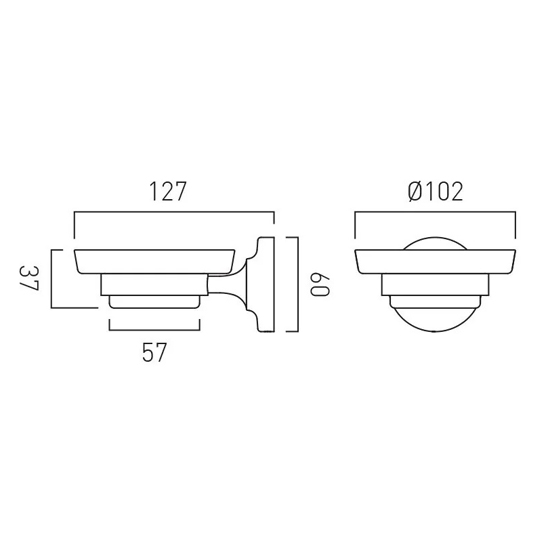 Additional image for Traditional Soap Dish & Holder (Bright Nickel).