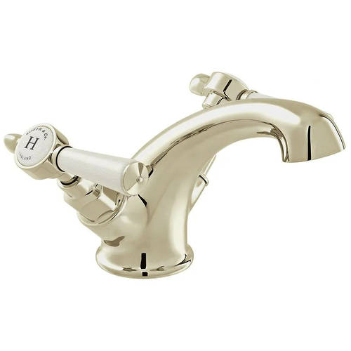 Additional image for Mono Basin Mixer Tap With Lever Handles (Bright Nickel).