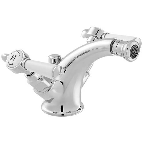 Additional image for Mono Bidet Mixer Tap With Pop Up Waste & Lever Handles (Chrome).