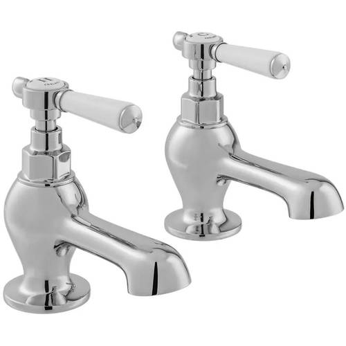Additional image for Bath Taps With Lever Handles (Chrome, Pair).