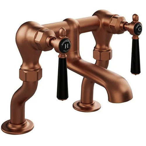 Additional image for Bath Filler Tap With Lever Handles (Brushed Bronze).