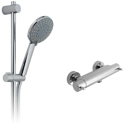 Additional image for Celsius 1/2" Thermostatic Shower Pack (Chrome).