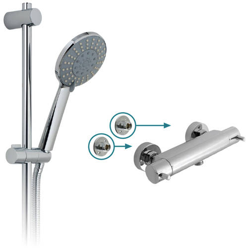 Additional image for Celsius 1/2" Thermostatic Shower Pack & Brackets.