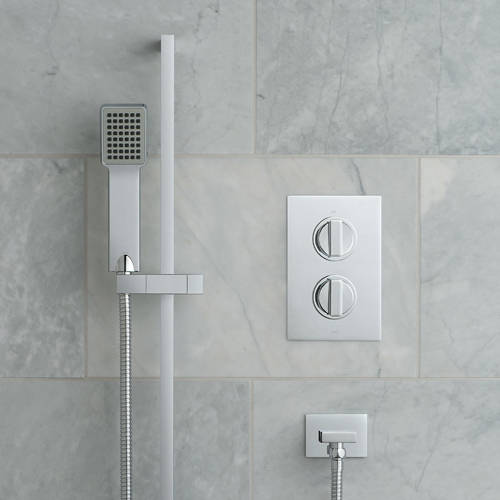 Additional image for Thermostatic Shower Set With 1 Outlet (Chrome).