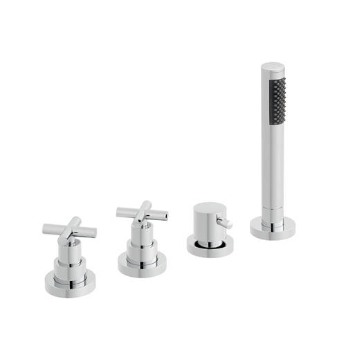 Additional image for 4 Hole Bath Shower Mixer Tap (For Use With Bath Filler Waste).