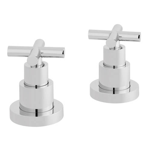 Additional image for Deck Mounted Stop Valves (Chrome).