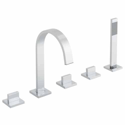 Additional image for 5 Hole Bath Shower Mixer Tap (Chrome).