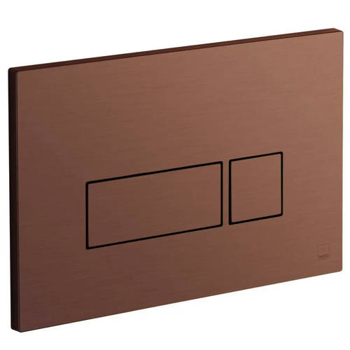 Additional image for Flush Plate With Square Buttons (Brushed Bronze).