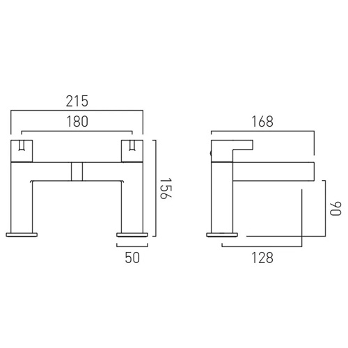 Additional image for Bath Filler Tap (Brushed Nickel).