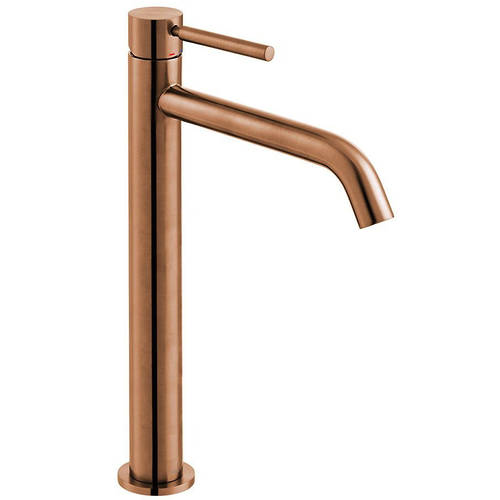 Additional image for Slimline Tall Basin Mixer Tap (Brushed Bronze).