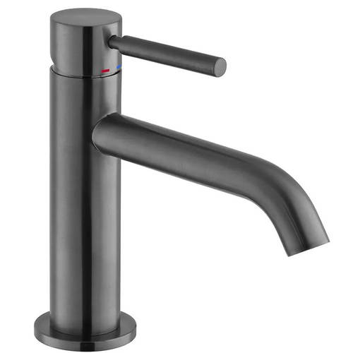 Additional image for Slimline Mono Basin Mixer Tap (Brushed Genmetal).