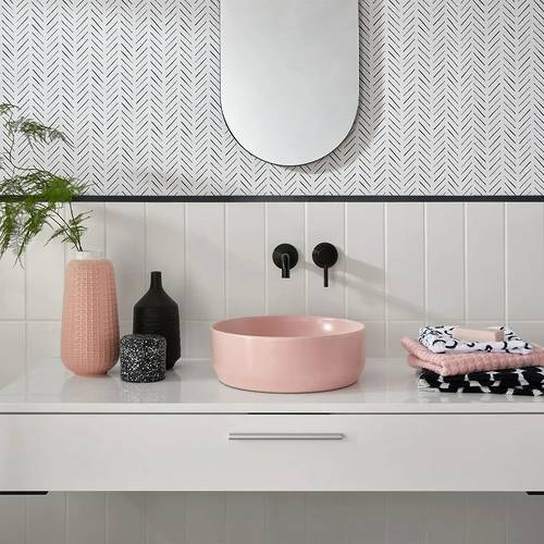 Additional image for Wall-Mounted Basin Mixer Tap With Knurled Accents (Brushed Black).
