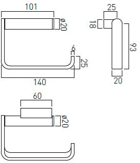 Additional image for Bathroom Accessories Pack A10 (Chrome).