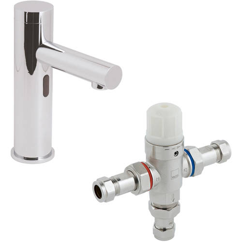 Additional image for Infra-Red Mono Basin Tap & In-Line Thermostatic Valve.