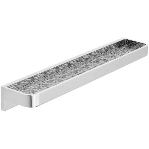 Additional image for Shelf With Geometric Insert 500mm  (Chrome).