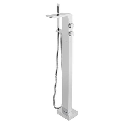Additional image for Floor Standing Bath Shower Mixer Tap & Extended Basin Tap.