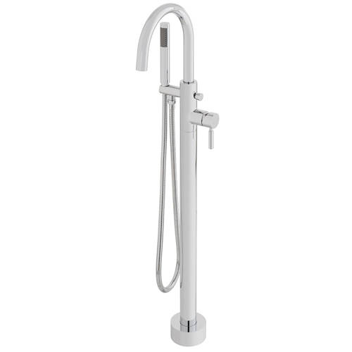 Additional image for Floor Standing Bath Shower Mixer Tap With Shower Kit (Chrome).