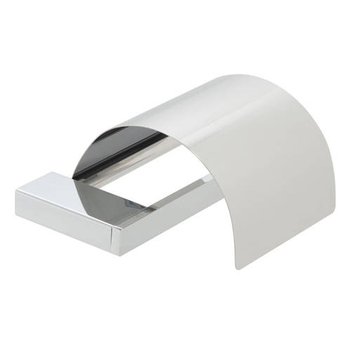 Additional image for Covered Toilet Roll Holder (Chrome).