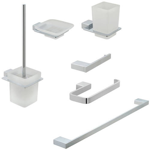 Additional image for Bathroom Accessories Pack A08 (Chrome).