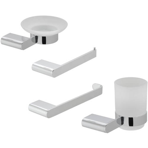 Additional image for Bathroom Accessories Pack A06 (Chrome).